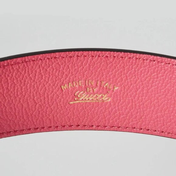 Gucci Pink Leather Double G Aphrodite Mini Shoulder Bag - Picture 9 of 11